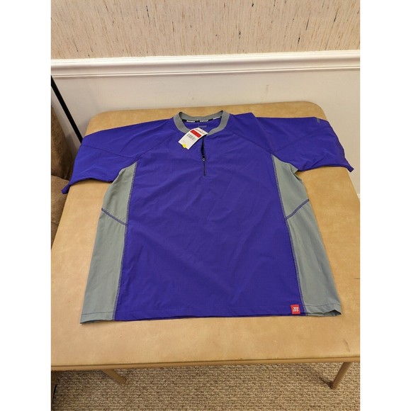 Marucci Men's Baseball Short Sleeve Training Cage Jacket Purple M medium - Picture 1 of 7